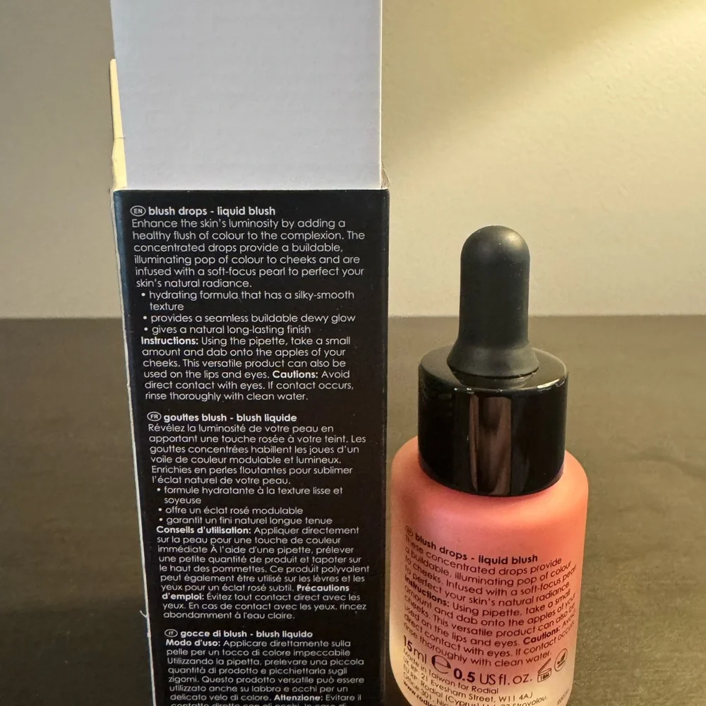 Rodial Blush Drops Frosted Pink 15 ml .5 oz Full Size NIB